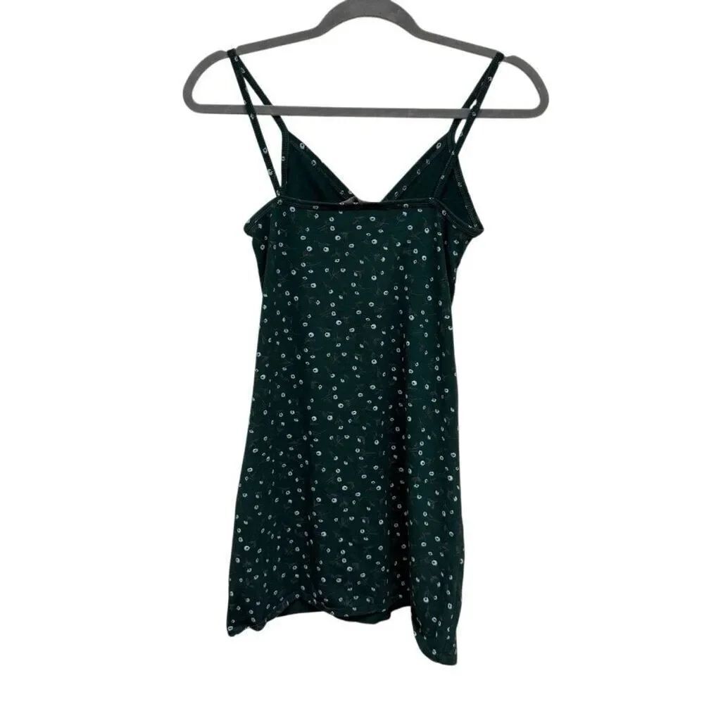 Brandy Melville green floral mini dress size XS